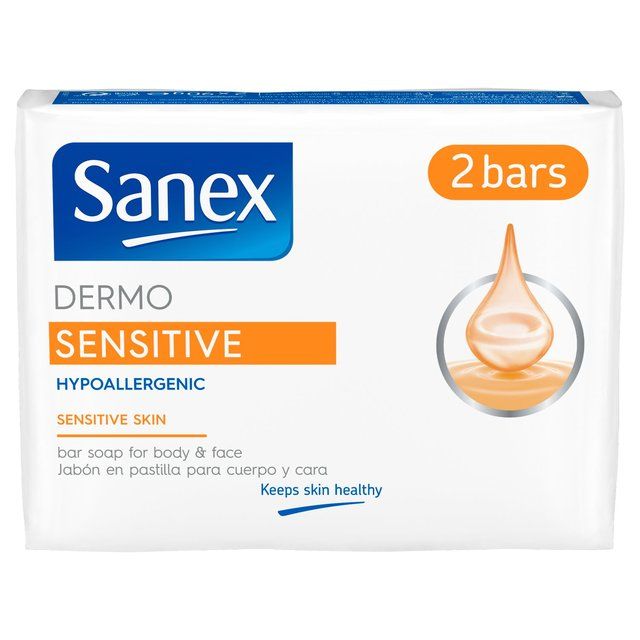 Sanex Sensitive Skin Bar Soap   2 x 90g