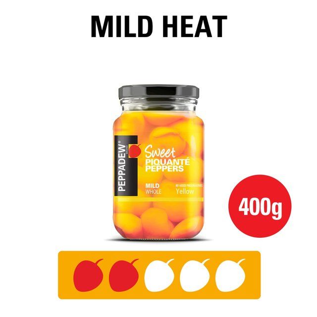 Peppadew Mild Whole Yellow Peppers   400g