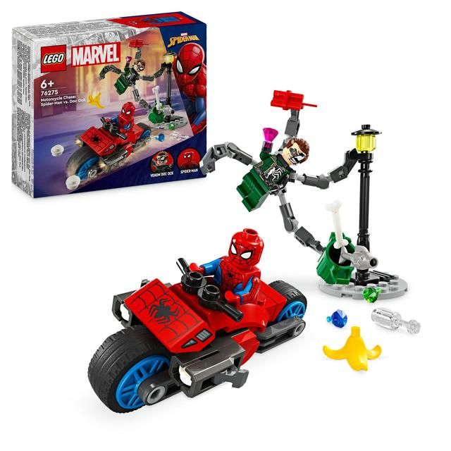 LEGO Super Heroes Motorcycle Chase Spider Man vs Doc Ock 76275