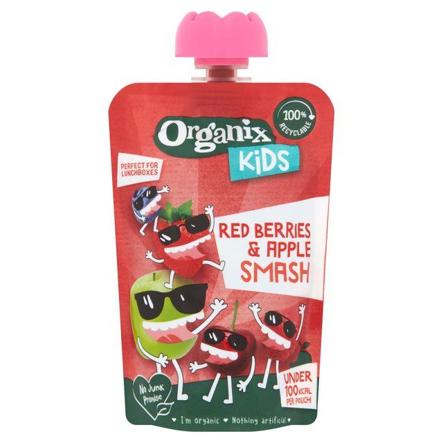 Organix KIDS Red Berries & Apple Smash Pouch    100g