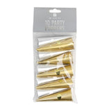 Metallic Paper Party Poppers   10 per pack GOODS M&S   