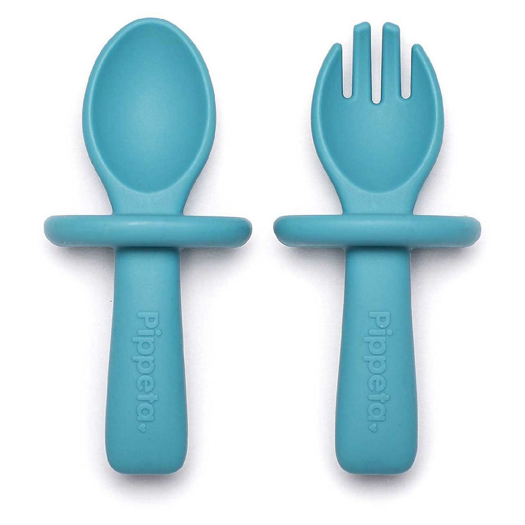 Pippeta My 1st Spoon & Fork Aqua Blue