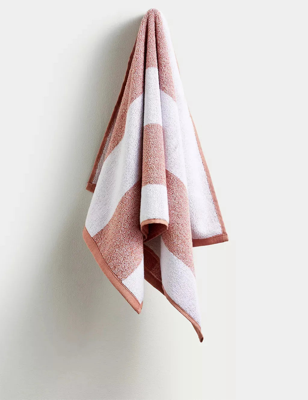 Pure Cotton Striped Towel Bathroom M&S   