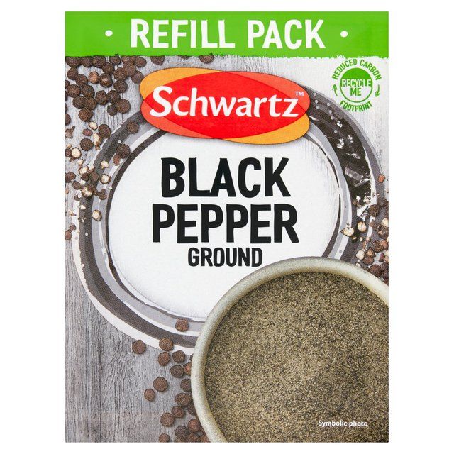 Schwartz Ground Black Pepper Refill Pack   27g