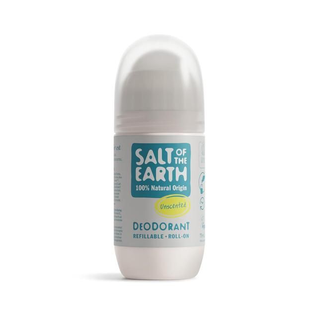 Salt of the Earth Unscented Natural Deodorant Refillable Roll-on   75ml