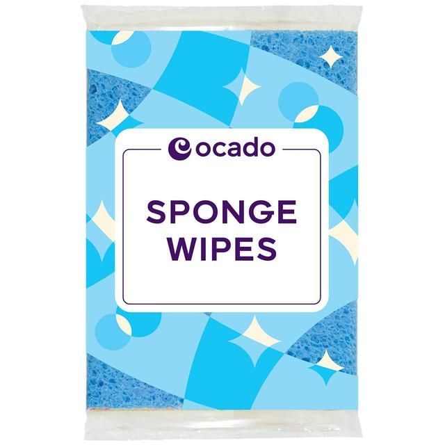 Ocado 4 Sponge Wipes   4 per pack