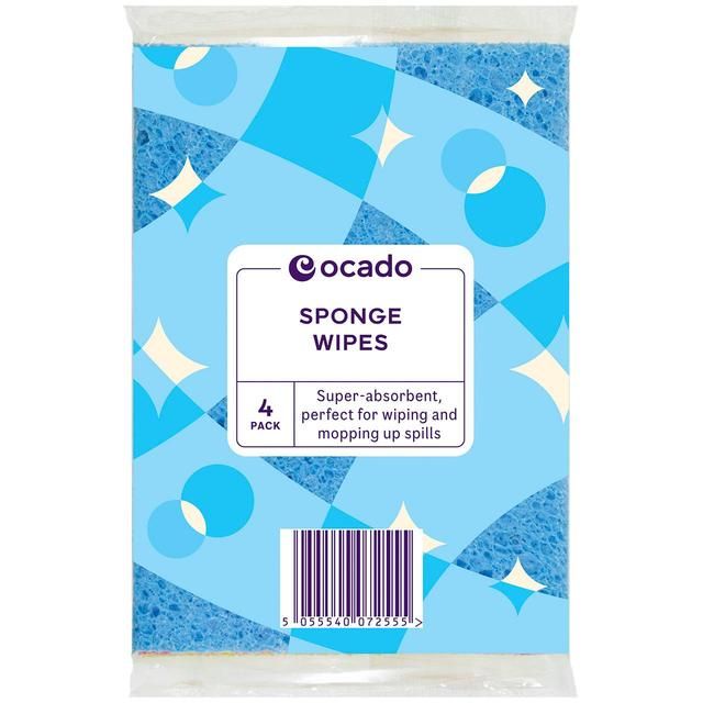 Ocado 4 Sponge Wipes   4 per pack GOODS M&S   