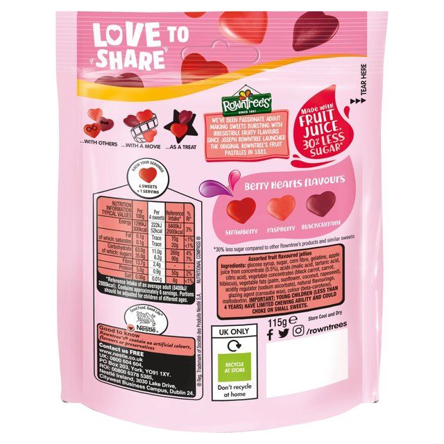 Rowntree's Berry Hearts   115g GOODS M&S   