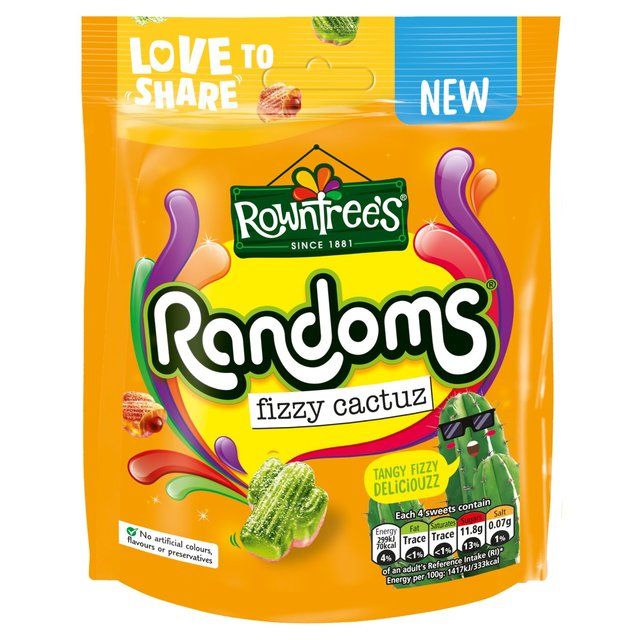 Rowntrees Randoms Fizzy Cactuz   130g