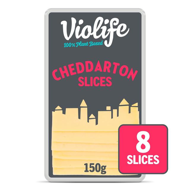 Violife Cheddarton Sliced Cheddar Cheese Alternative   150g