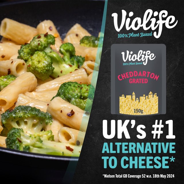 Violife Cheddarton Grated Cheddar Cheese Alternative   150g GOODS M&S   