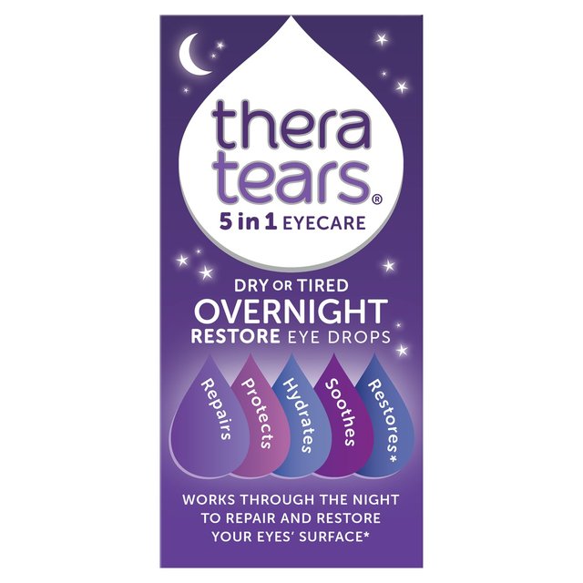 TheraTears 5 in 1 Overnight Eye Drops   10ml