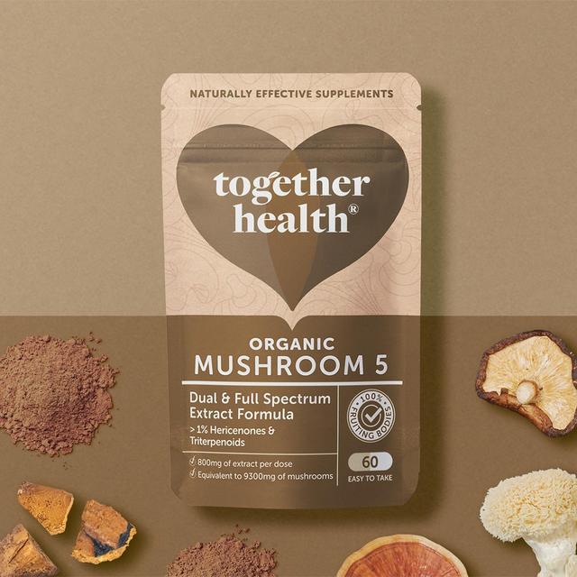 Together Health Organic Mushroom 5 Complex   60 per pack