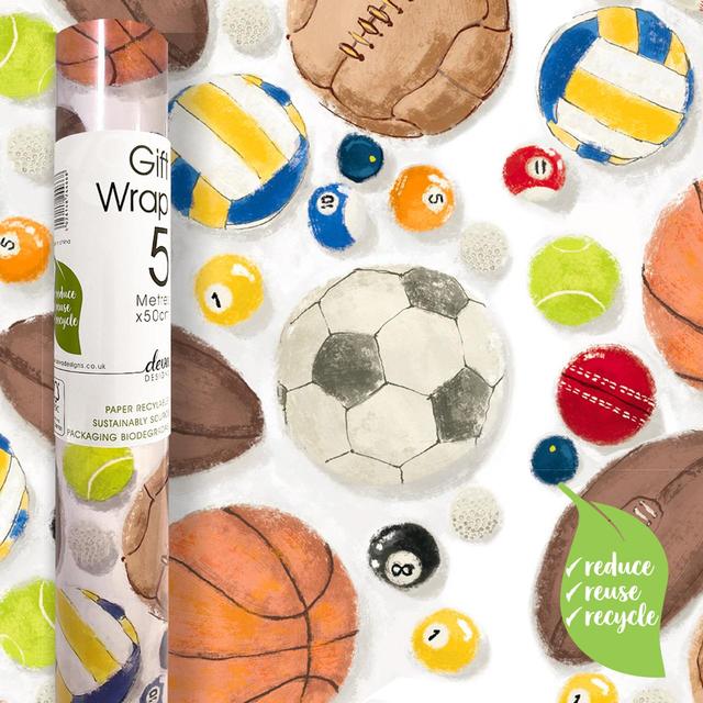 Sportballs Gift Wrap Roll