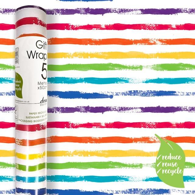 Rainbow Stripe Gift Wrap Roll