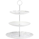 M&S Floral Cake Stand Grey GOODS M&S   