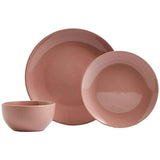 M&S 12 Piece Stoneware Dinner Set Pink   12 per pack GOODS M&S   