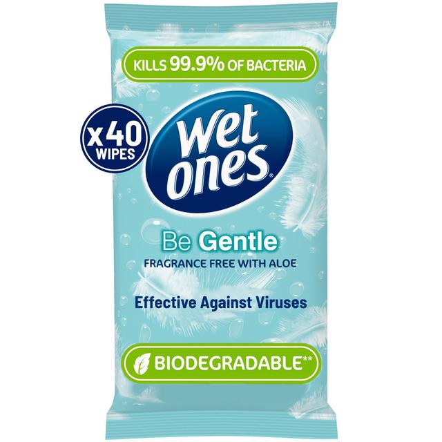 Wet Ones Be Gentle Antibacterial Wipes   248g