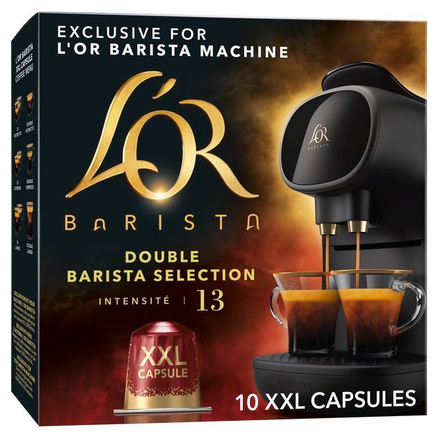 L'OR BARISTA Double Barista Selection XXL Coffee Pods Intensity 13   10 per pack