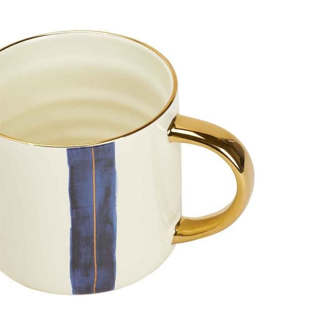 M&S Striped Mug Blue