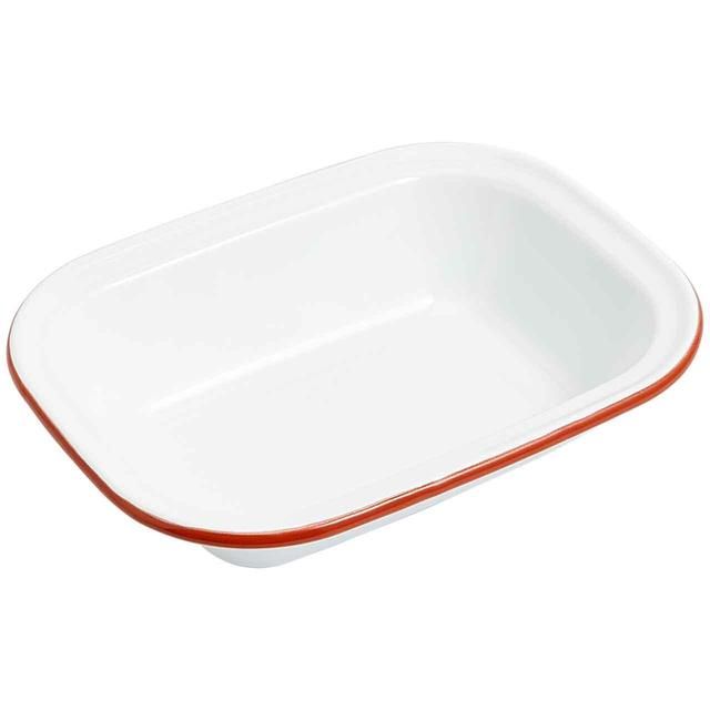 M&S Enamel 28cm Pie Dish White