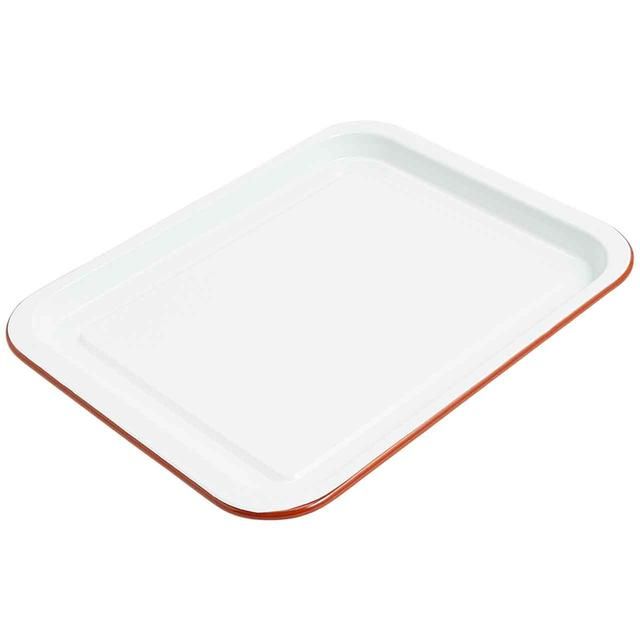 M&S Enamel Oven Tray White