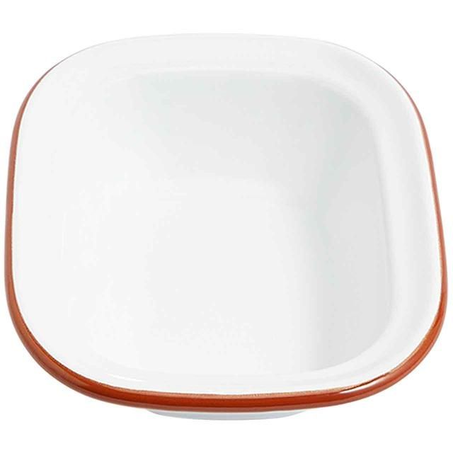 M&S Enamel 20cm Pie Dish White GOODS M&S   