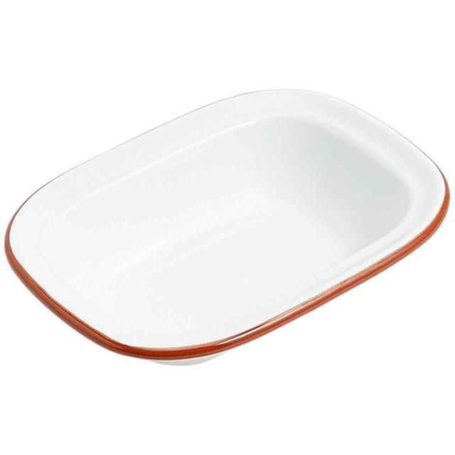 M&S Enamel 20cm Pie Dish White