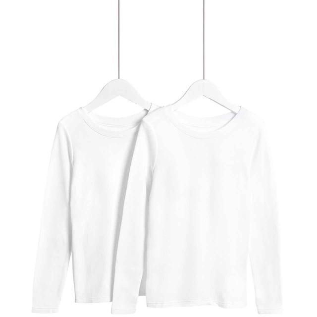 M&S Thermal Top 9-10 Years White 2 Pack    2 per pack GOODS M&S   