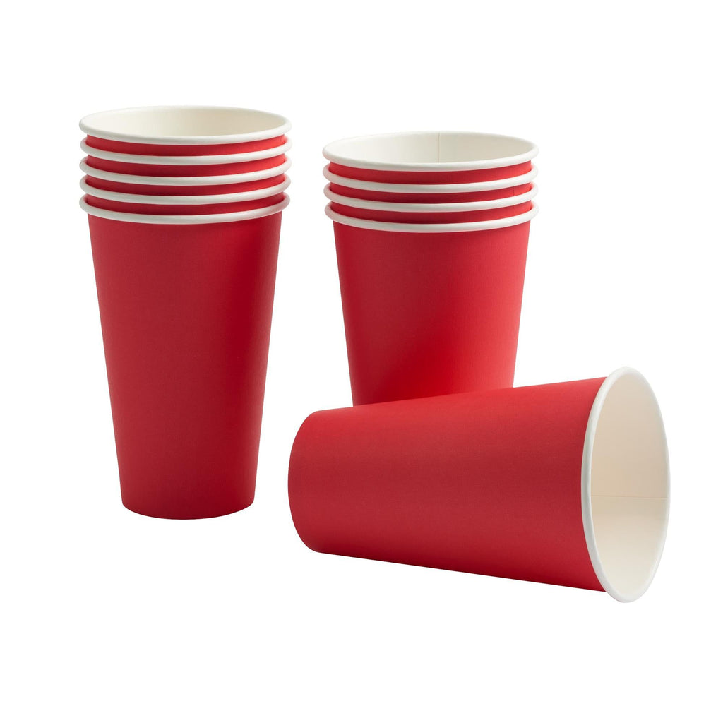 Sainsbury's Home Paper Cups Large Red 10pk