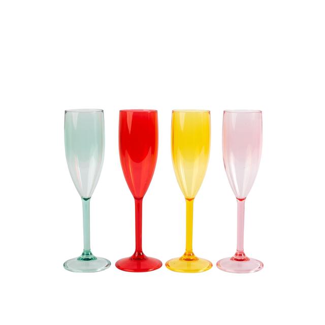 Summerhouse Strawberries & Cream Set of 4 Reusable Flutes   4 per pack GOODS M&S   