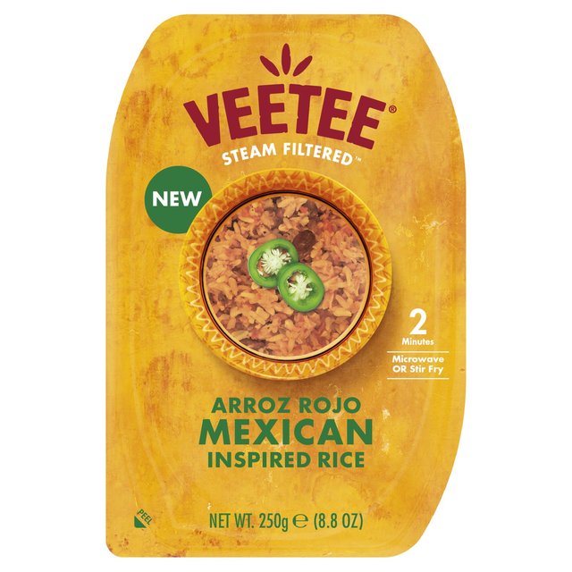 Veetee Mexican Arroz Rojo Rice 250g   250g