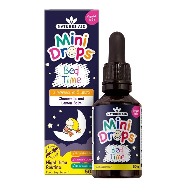 Natures Aid Mini Drops Bed Time (Chamomile & Lemon Balm)   50ml