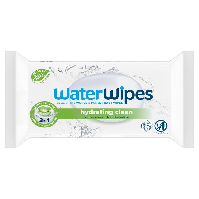 WaterWipes Hydrating Clean Baby Wipes 60 wipes   60 per pack GOODS M&S   