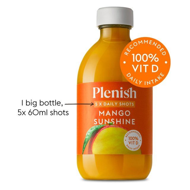 Plenish Mango Sunshine Dosing Bottle 5x Shots   300ml