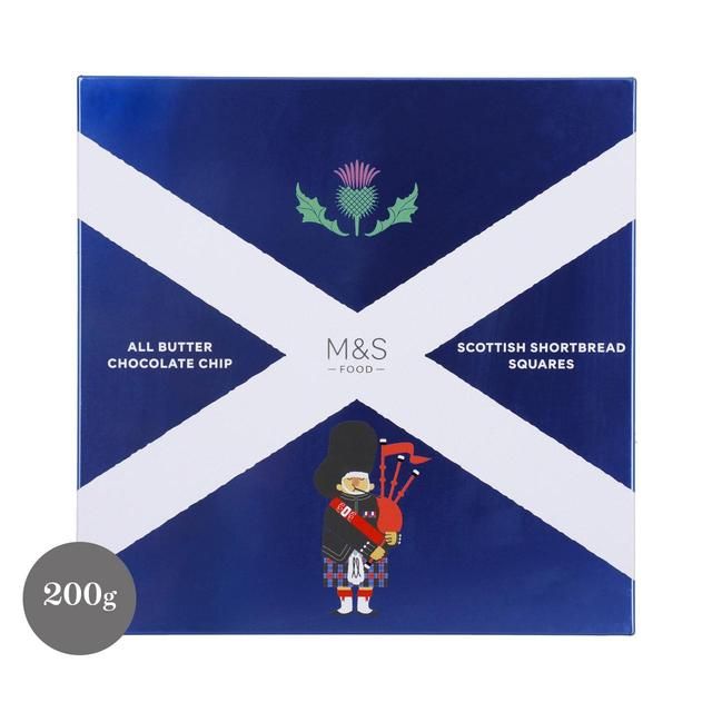 M&S All Butter Dark Chocolate Chip Shortbread   200g GOODS M&S   