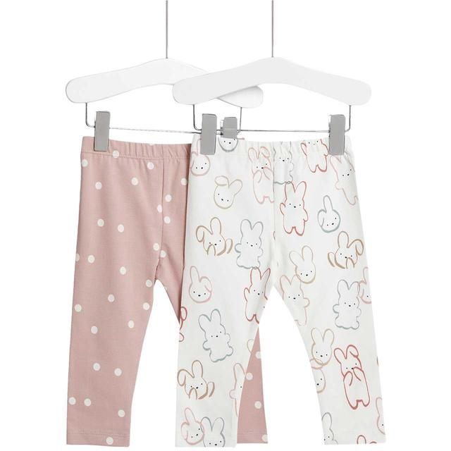 M&S Bunny Legging 0 Months-3 Years 2 Pack