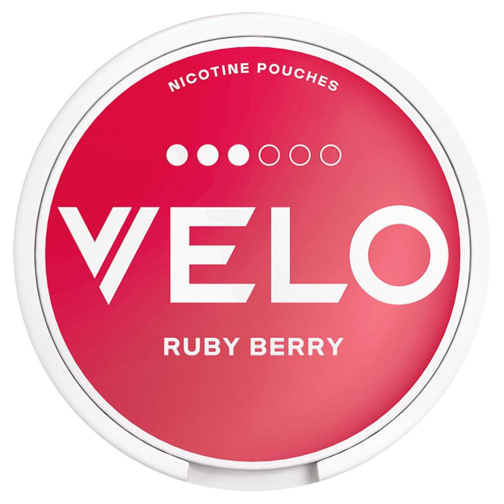 Velo Medium Nicotine Pouches Ruby Berry 6mg