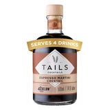 Tails Cocktails Espresso Martini Cocktail Premixed Vodka Cocktail 50cl GOODS Sainsburys   