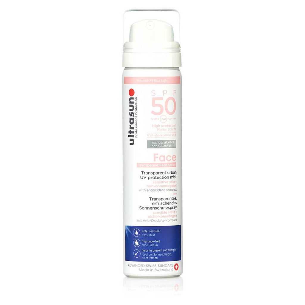 Ultrasun Face Sun Protection 50spf UV Face & Scalp Mist 75ml