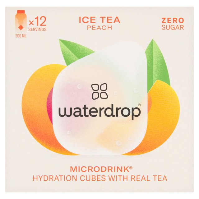 Waterdrop Peach Iced Tea Vitamin Hydration Cube   12 per pack