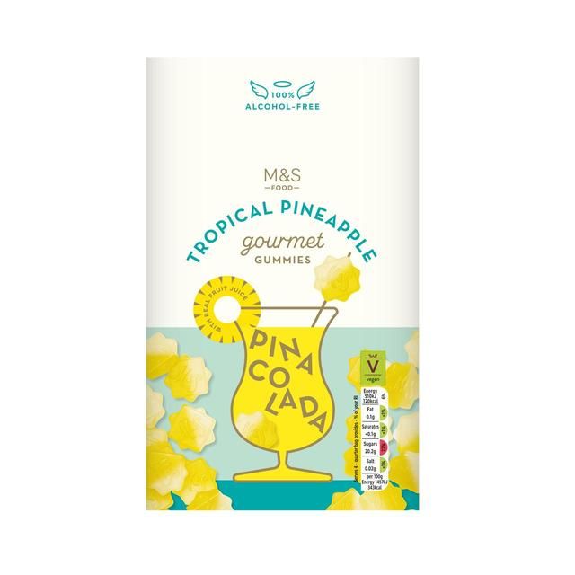 M&S Tropical Pineapple Pina Colada Gourmet Gummies   140g