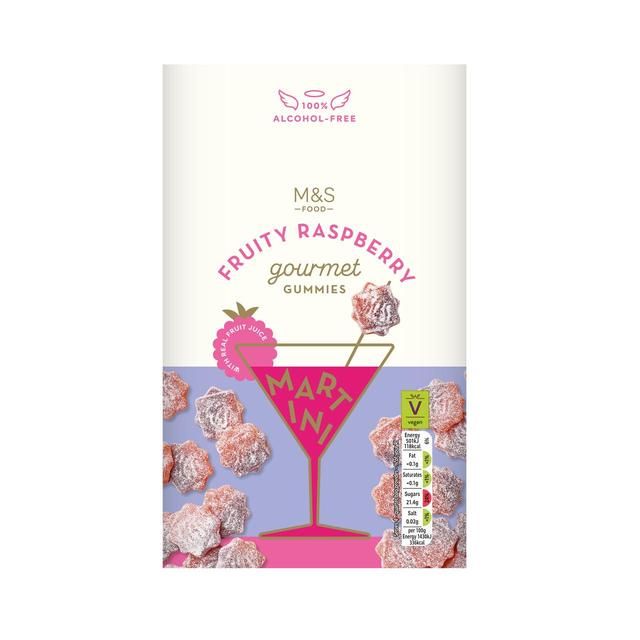 M&S Fruity Raspberry Martini Gourmet Gummies   140g