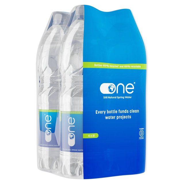 One Water Still Spring Water   4 x 2L GOODS M&S   