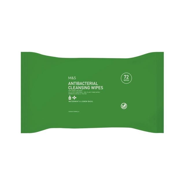 M&S Antibacterial Cleansing Wipes   72 per pack