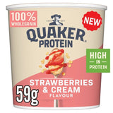 Quaker Oat So Simple Protein Porridge Strawberries and Cream Cereal Pot   59g GOODS M&S   