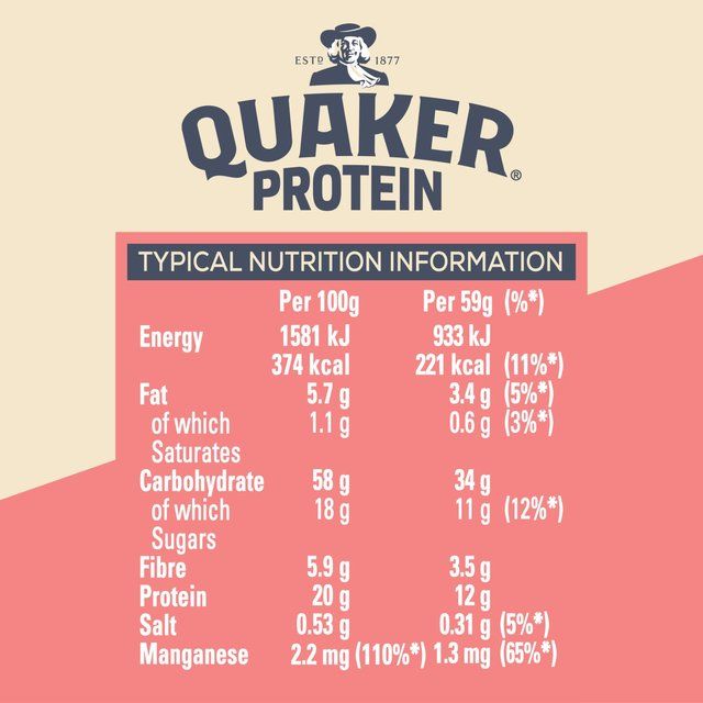 Quaker Oat So Simple Protein Porridge Strawberries and Cream Cereal Pot   59g GOODS M&S   