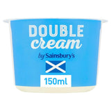 Sainsburys Scottish Double Cream 150ml