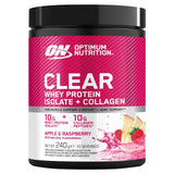 Optimum Nutrition Clear Whey Protein Isolate  Collagen Powder Apple  Raspberry 240g