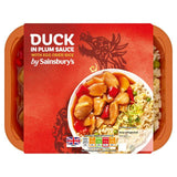 Sainsburys Chinese Duck In Plum Sauce with Egg Fried Rice Ready Meal For 1 400g
